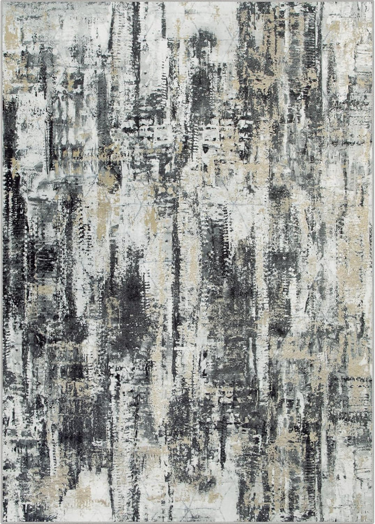 8x10 Area Rugs Washable Rug: Large Modern Abstract Living Room Rug Soft Anti-Skid Thin Carpet Indoor Floor