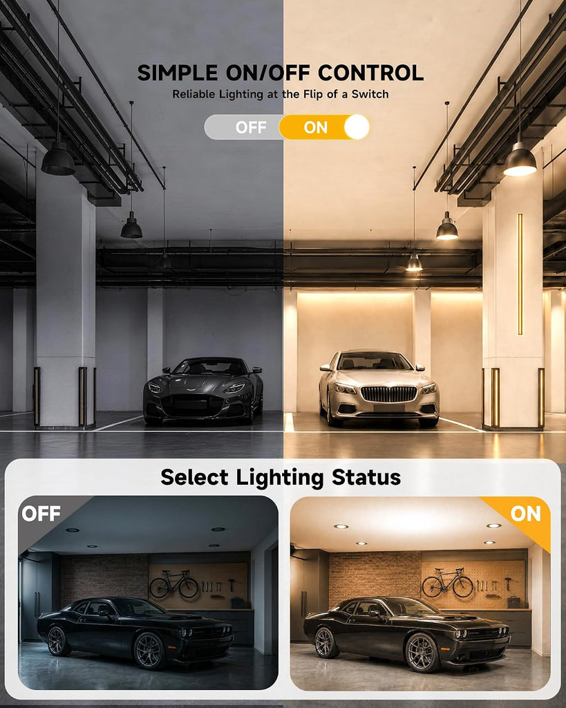 300W Equivalent Super Bright A23 LED Light Bulbs, Warm White 3000K