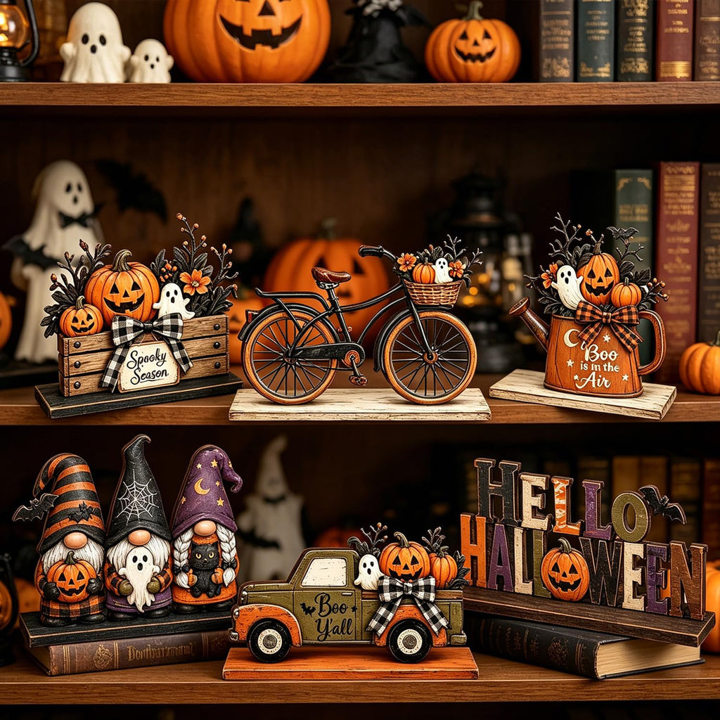 Halloween Decor Indoor, Halloween Table Decorations Indoor - Set of 6