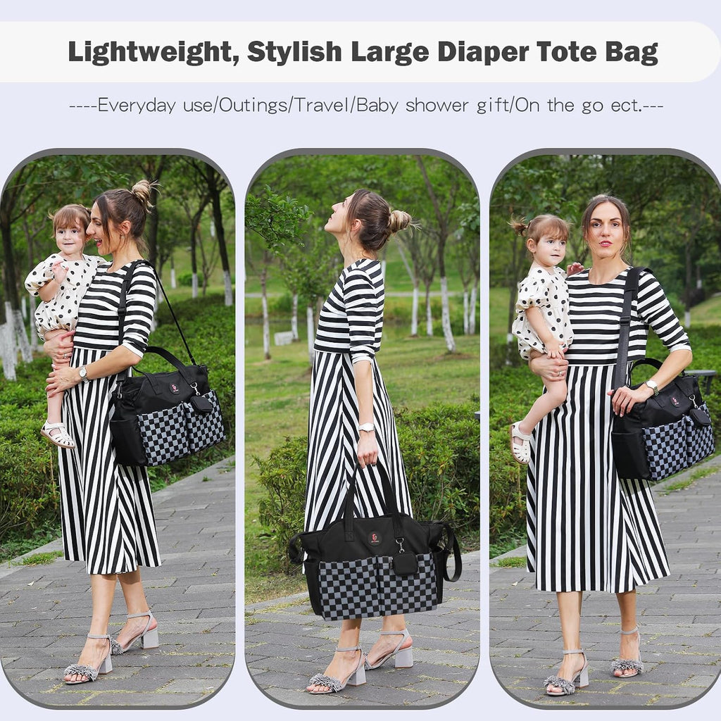 Diaper Bag Tote: Large Tote Baby Bag Boy Diaper Bag Stylish Girl Diaper Bag,Shoulder Mommy Bag