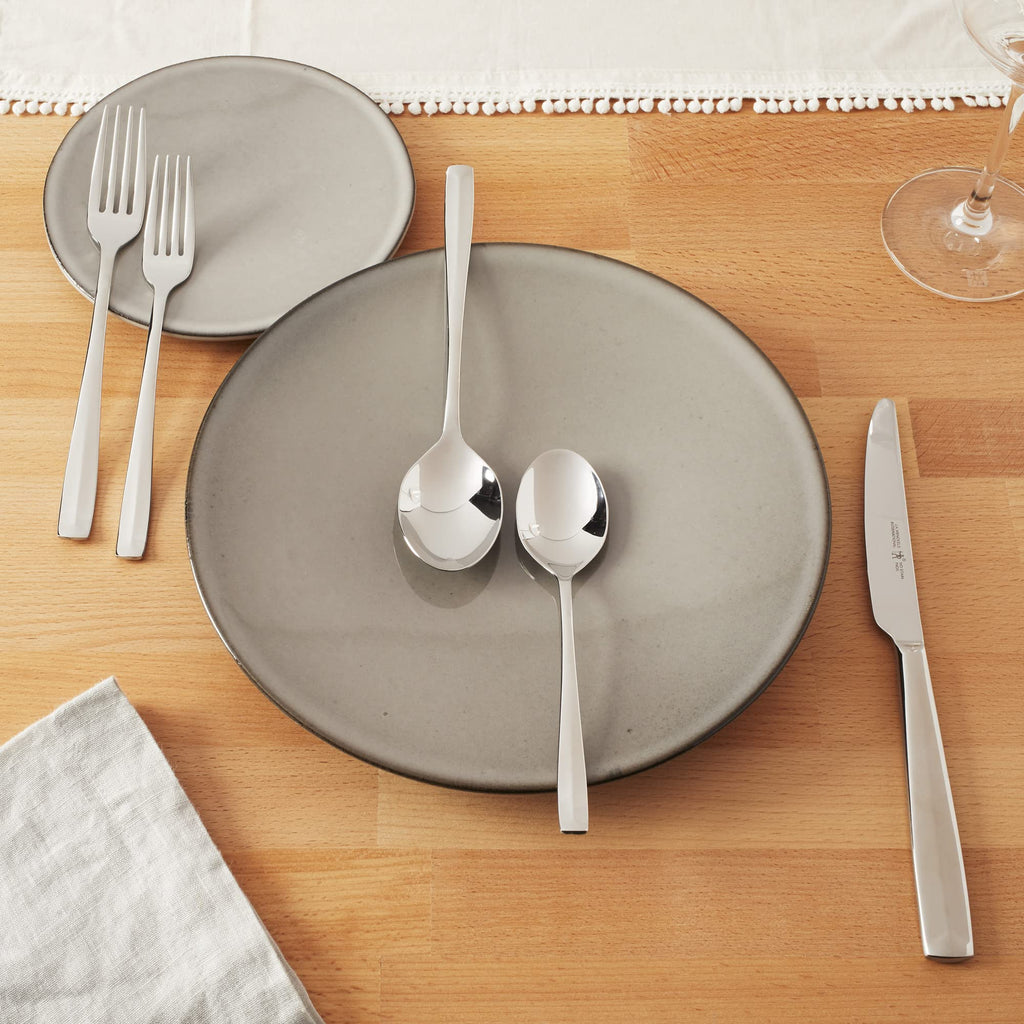 Lani 65-Piece Flatware Set, 18/10 Stainless Steel, Silver