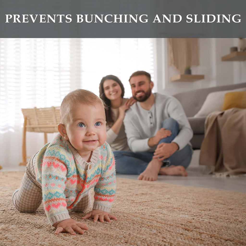Area Rug Pad, Non-Slip, Non-Skid, Floor Protector, Table Runner, Hardwood And Tile Floors Padding, Washable, Place - Set of 40