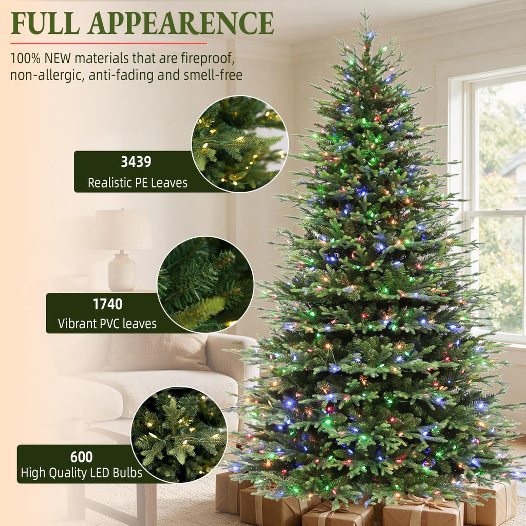 Prelit Premium Christmas Tree with 5179 PE&PVC Hinged Tips