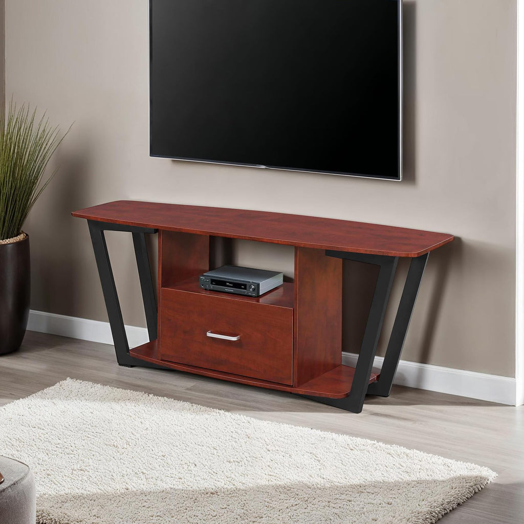 Concepts Graystone TV Stand 59.25" - Modern Entertainment Center for TVs up to 65", Industrial Media Console with
