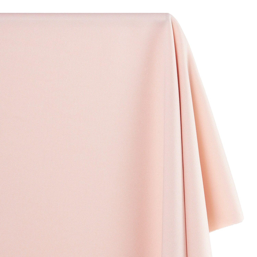 Scuba Double Knit Fabric Sheer Techno Stretch Dyed Polyester 60 Inch Wholesale By The Yard & Roll - Rose Gold (1 Yard)