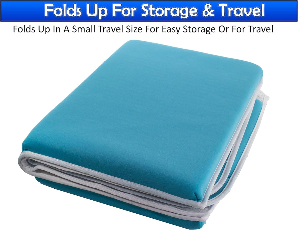Bath Kneeler Pad & Elbow Armrest Mat for Bathtub - Baby Bath Kneeling Pad For Moms - Foldable Non Slip Safety
