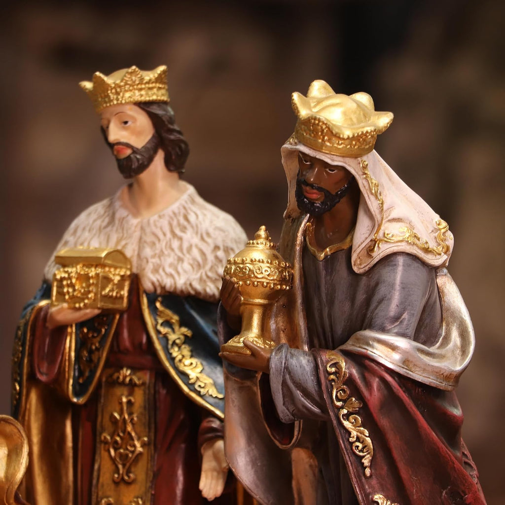 Nativity Set Christmas Scene Set Figurines Statue 5 Inch 11 Pcs