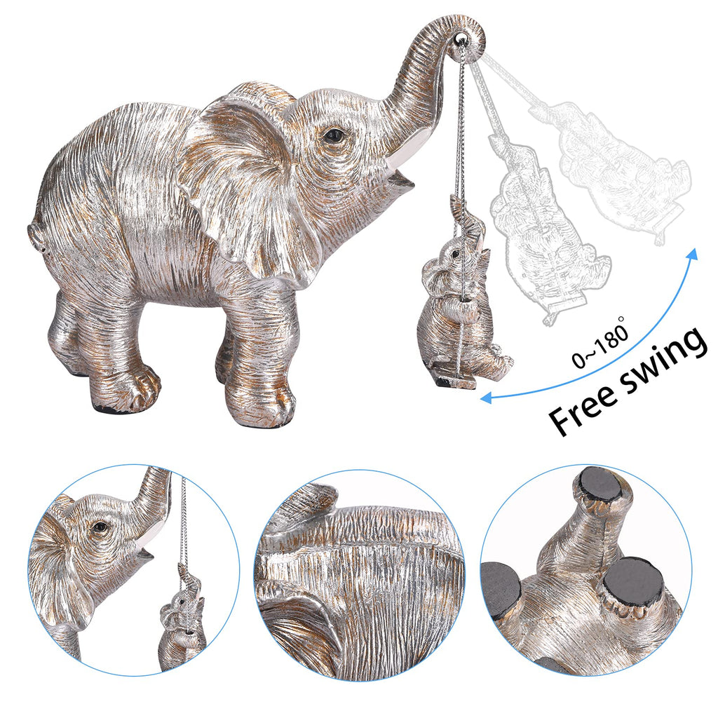 Elephant Statue. Elephant Decor Brings Good Luck, Health, Strength. Elephant Gifts for Women, Mom Gifts. Decorations