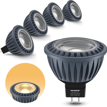 5W MR16 Led Bulb 12V Dimmable MR16 Bulb 2700K Warm White, 4 PCS