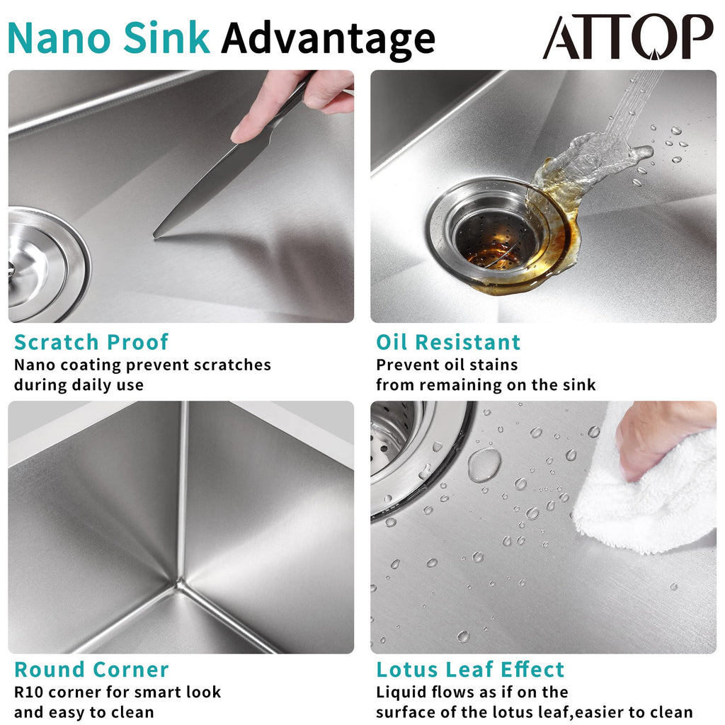 30 Inch Single Bowl Undermount Kitchen Sink