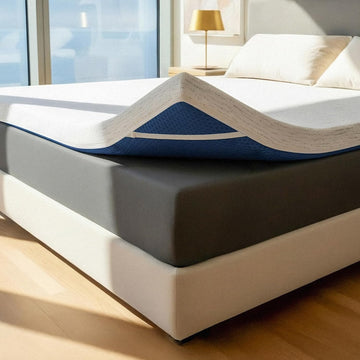 3 Inch Memory Foam Mattress Topper Queen - Select High Density Ventilated Mattress Pad - Premium Removable Rayon Cover
