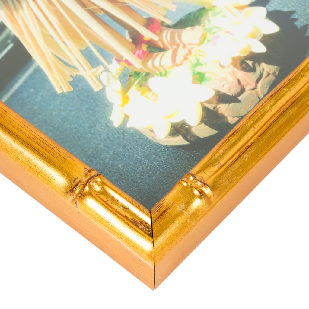 Frames 28x30 Vintage Gold Poster Frame, Faux Bamboo
