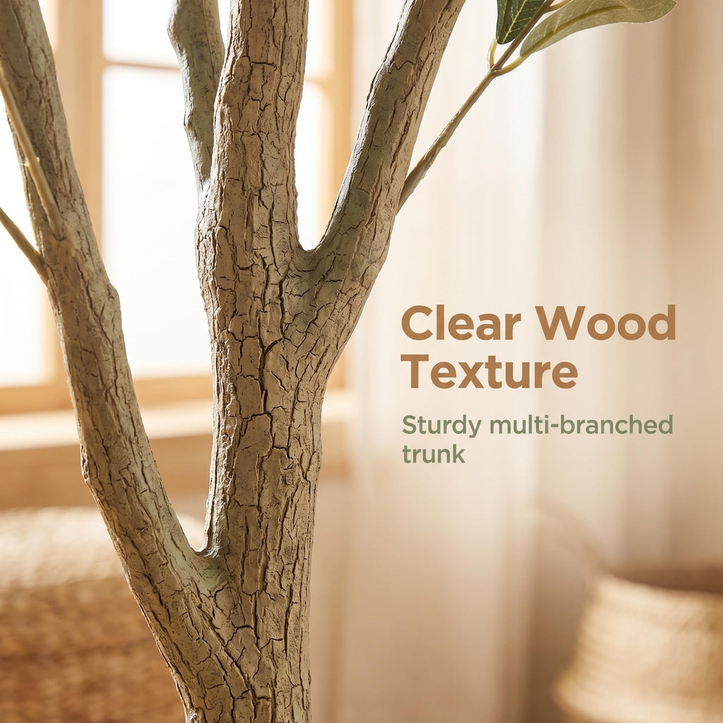 7ft Artificial Olive Tree, Faux Potted Plant for Indoor Decor