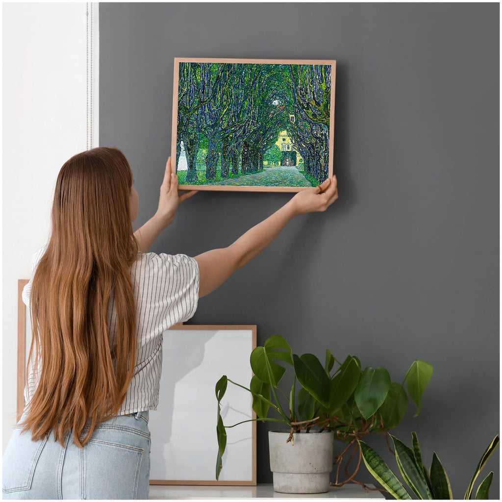 Avenue to Schloss Kammer by Gustav Klimt, Unframed Canvas Poster