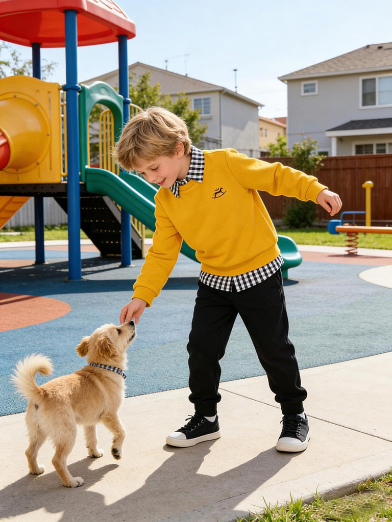 Toddler Boy Clothes Long Sleeve Sweatshirt Tops and Pants Boys Piece Kids Winter Outfits