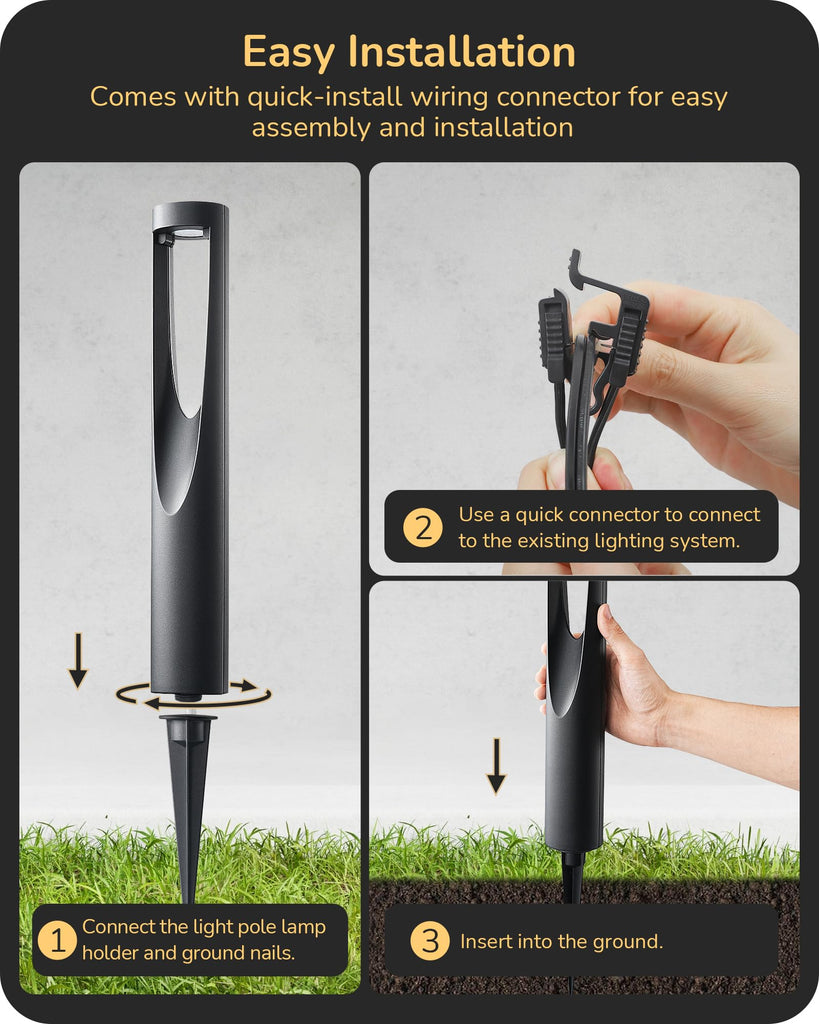 Low Voltage Landscape Lights for Walkway 8 Pack