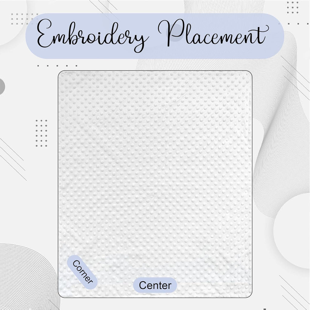 Embroidered Blanket Baby - Beautiful Monogrammed Large Personalized for Boys and Girls Soft Polyester with Custom