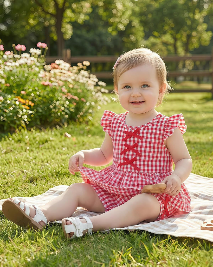 Toddler Baby Girl Summer Clothes Cotton Ruffled Sleeve Shirt Tops and Shorts Set Outfits