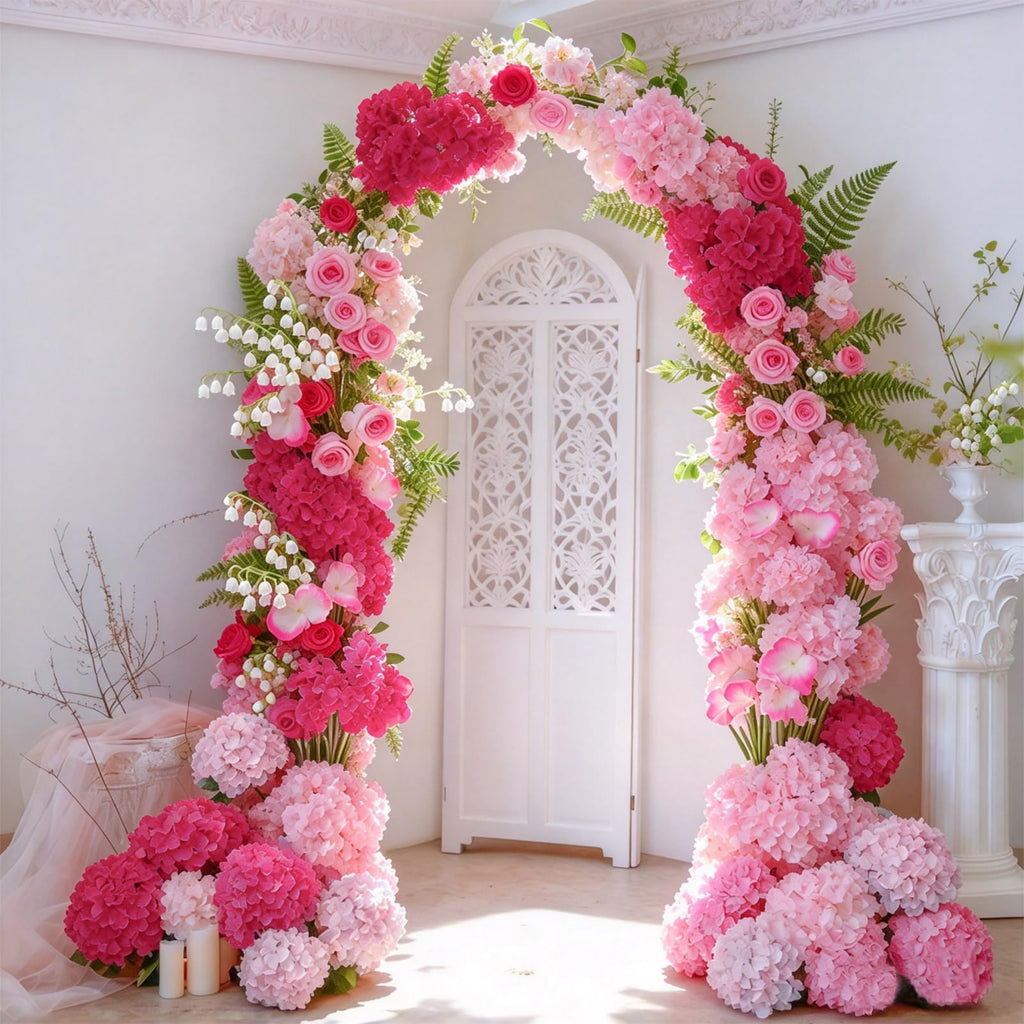 50 Pcs Faux Pink Mix Artificial Bulk Fake