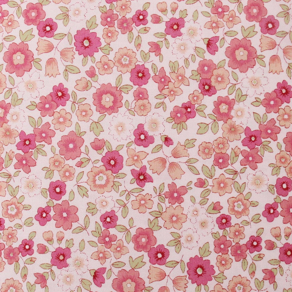 Sevenberry Peach Ditsy Floral Cotton Quilting Fabric - By the Yard