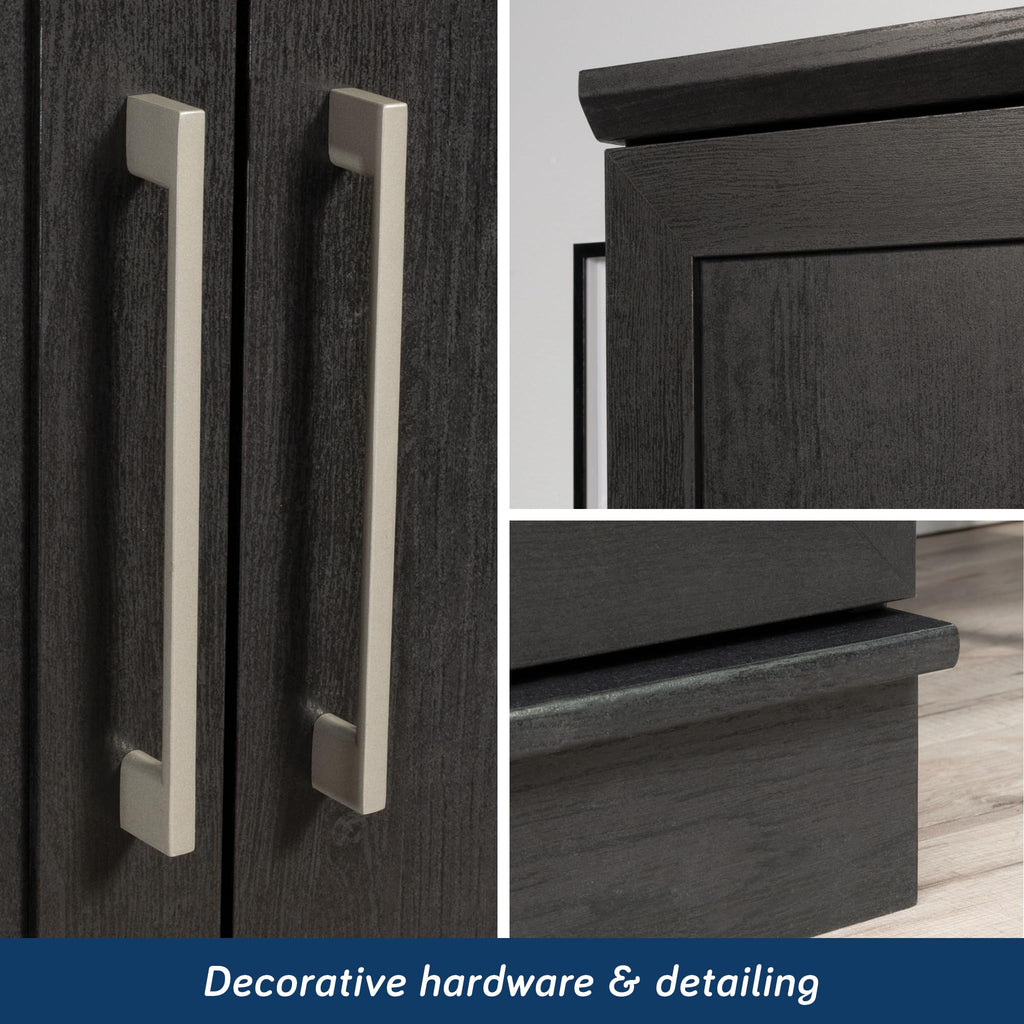 HomePlus Storage Armoire, Raven Oak Finish