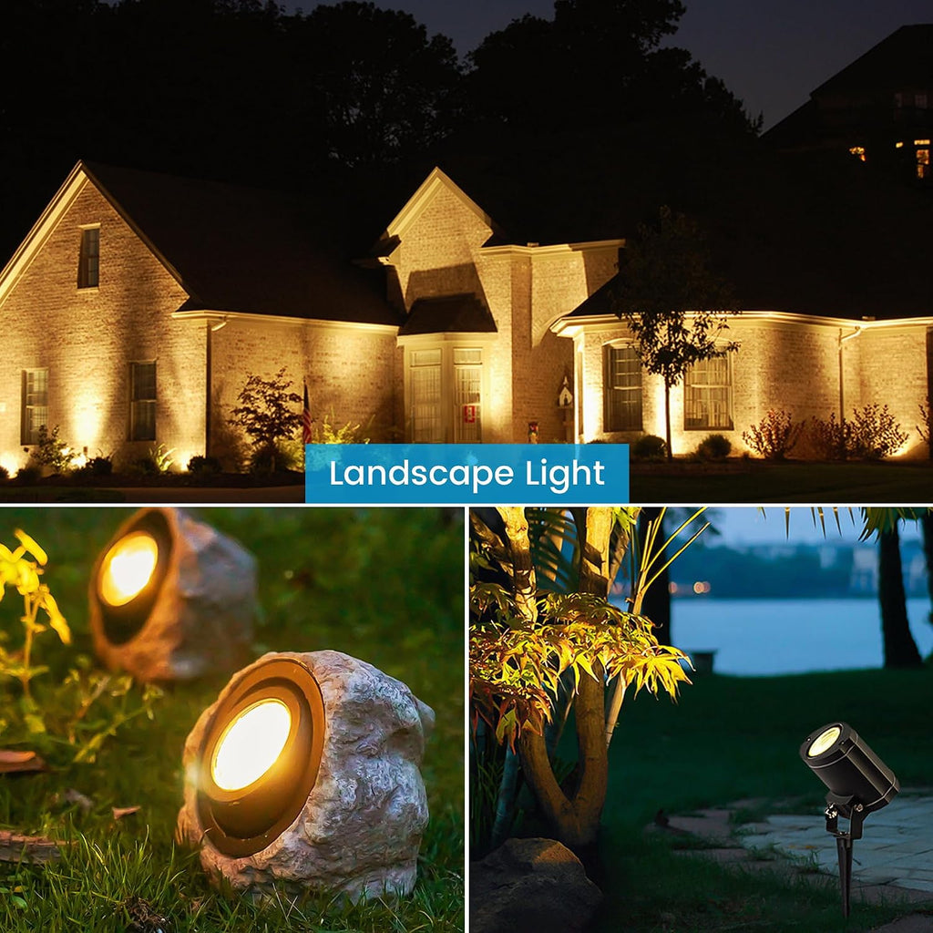 6 Pack Dimmable MR16 LED Bulbs, 12V 5W(50-Watt Equivalent), 3000K Warm White, GU5.3 Bi-Pin Base, 40-Degree, Indoor