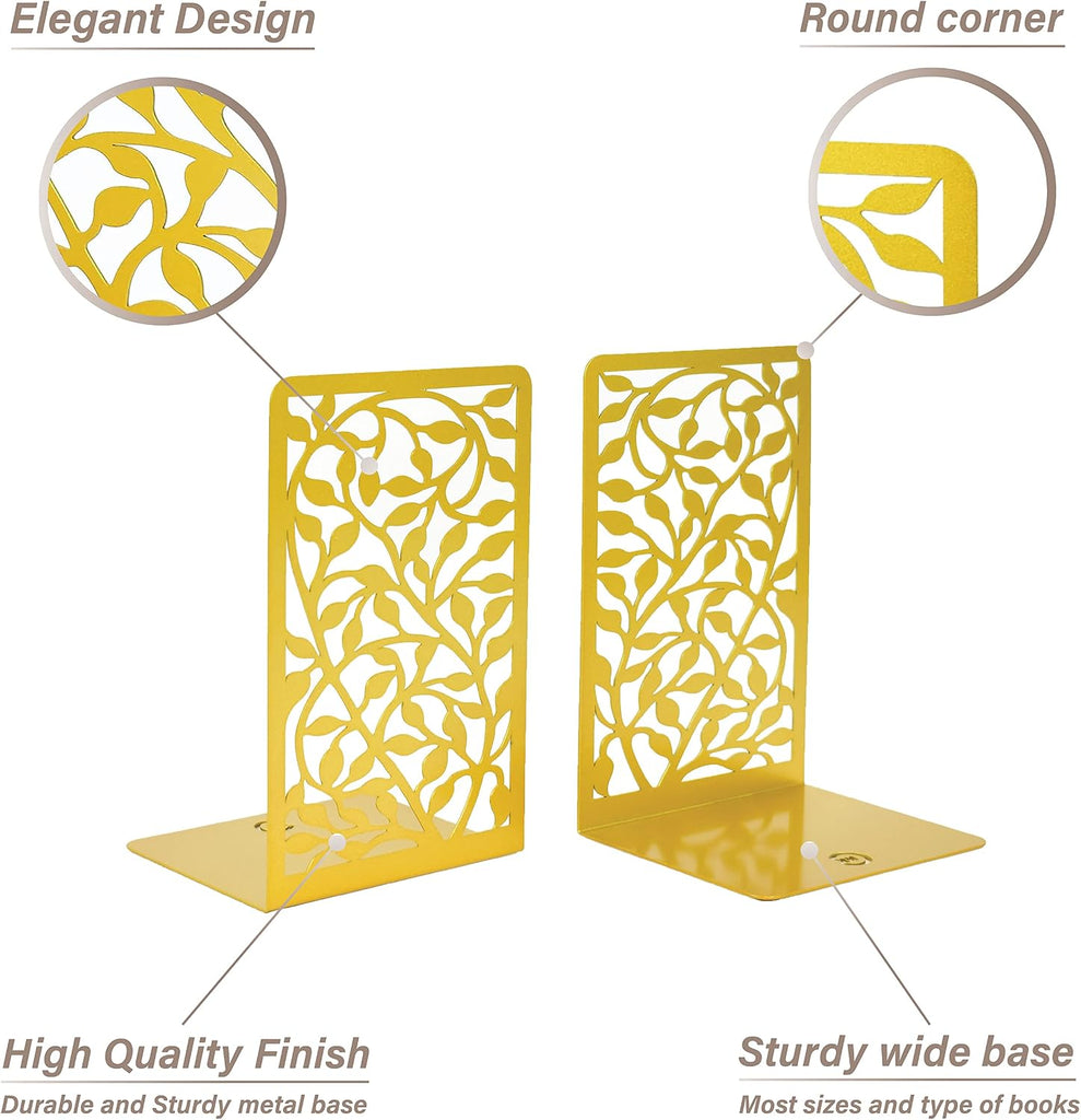 Book Ends Bookends for Decorative Books Holder Bookend Shelves End Hold Heavy Duty Holders Stoppers Metal Stopper