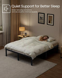 VASAGLE Full Metal Bed Frame 14 Inches Tall, 1100 lb Weight Capacity, No Box Spring Needed, with Under-Bed Storage
