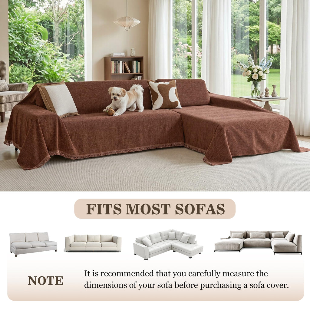 Couch Cover Sectional Sofa Cover Large Couch Slipcovers for Reclining Couch 3 Seat Washable Sofa Protector Decorative