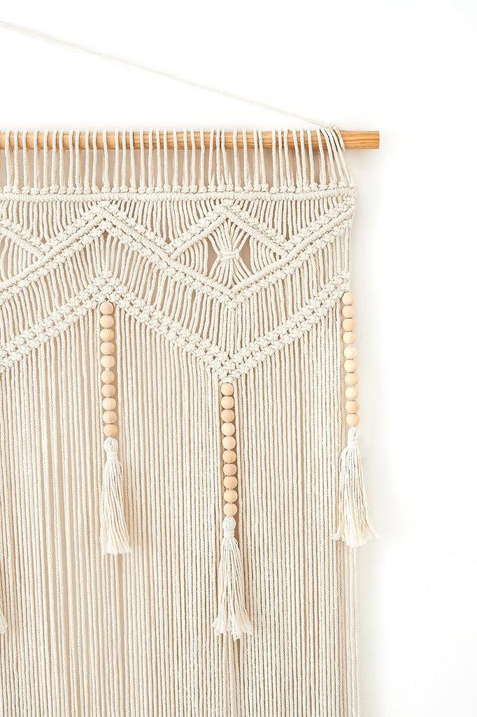 Macrame Wall Hanging Large Boho Decor Woven Wall Tapestry Chic Art Tassel Christmas Decoration for Backdrop over Bed