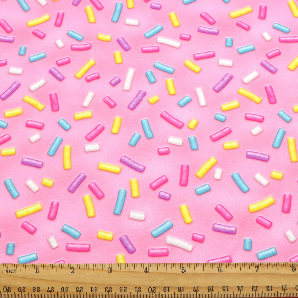 Candy Printed Double Brushed Polyester Fabric Soft Smooth 4 Way Stretch Knit Fabric by The Yard for Dress Sewing