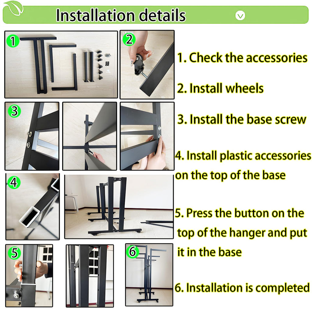Floor Standing Garment Rack - Heavy Retail Display Racks With Wheels