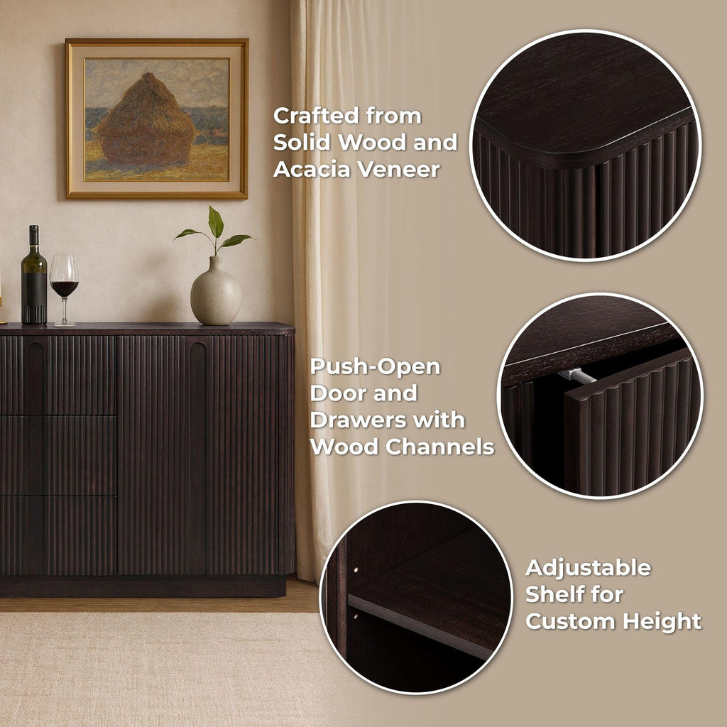 Potomac 42'' W Scandinavian Sideboard, Espresso