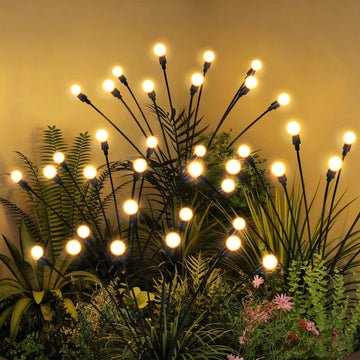 Solar Garden Lights, 6Pack 60LED Swaying Solar Lights Outdoor