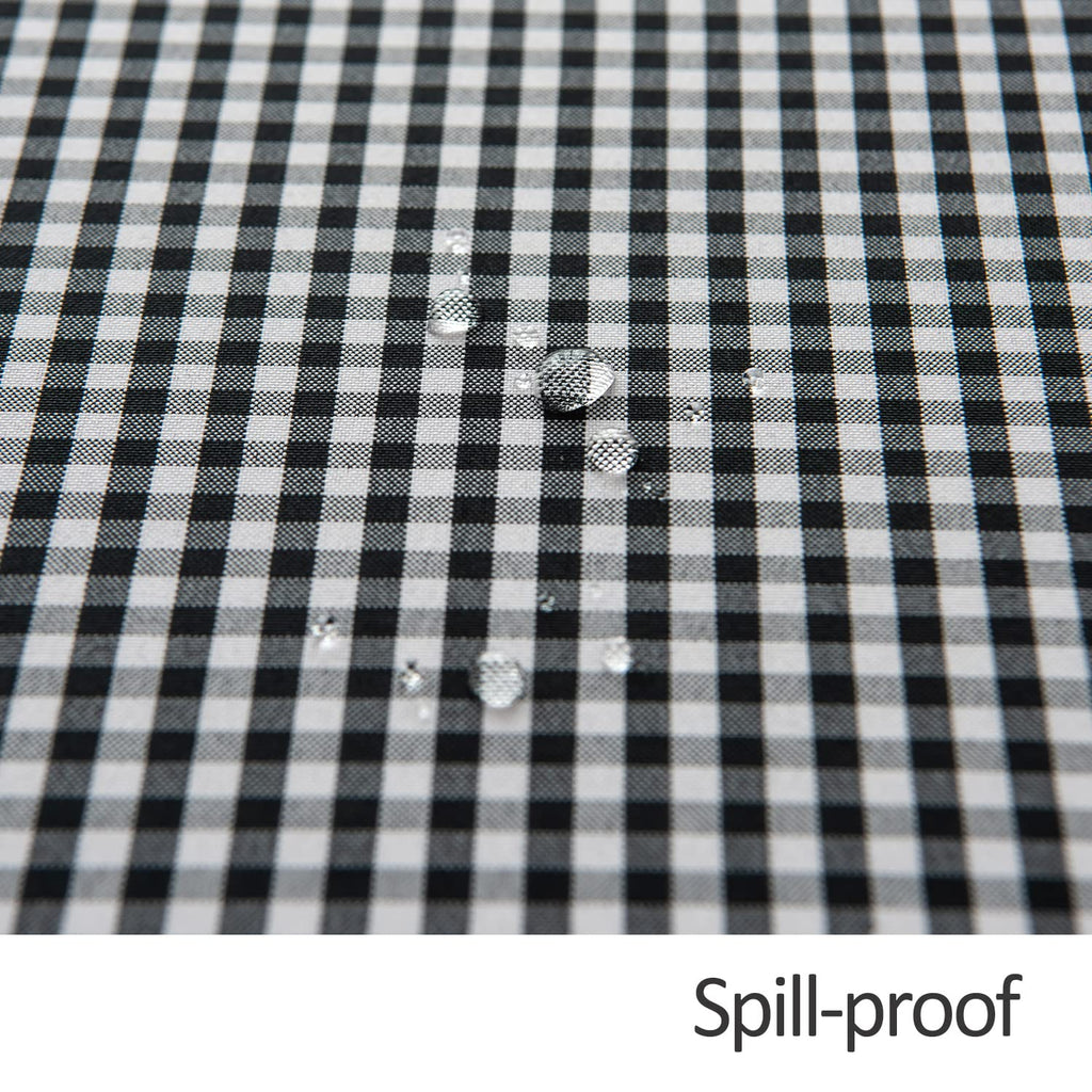 Checkered Square Tablecloth Stain Resistant Waterproof and Wrinkle Resistant Washable Heavy Weight Soft Table Cloth