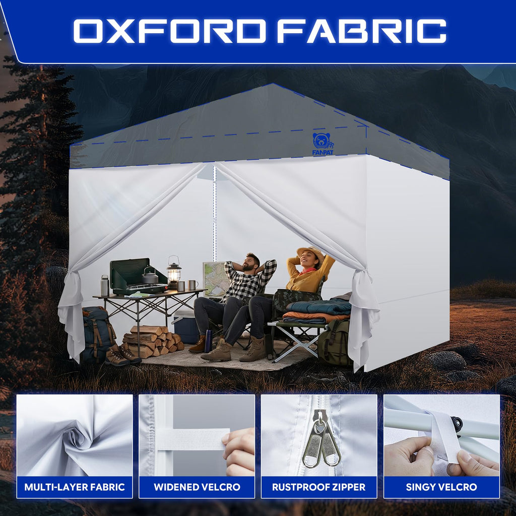 10x10 Canopy Sidewalls & Door for Canopy, Khaki(4PCS Sidewalls Only)