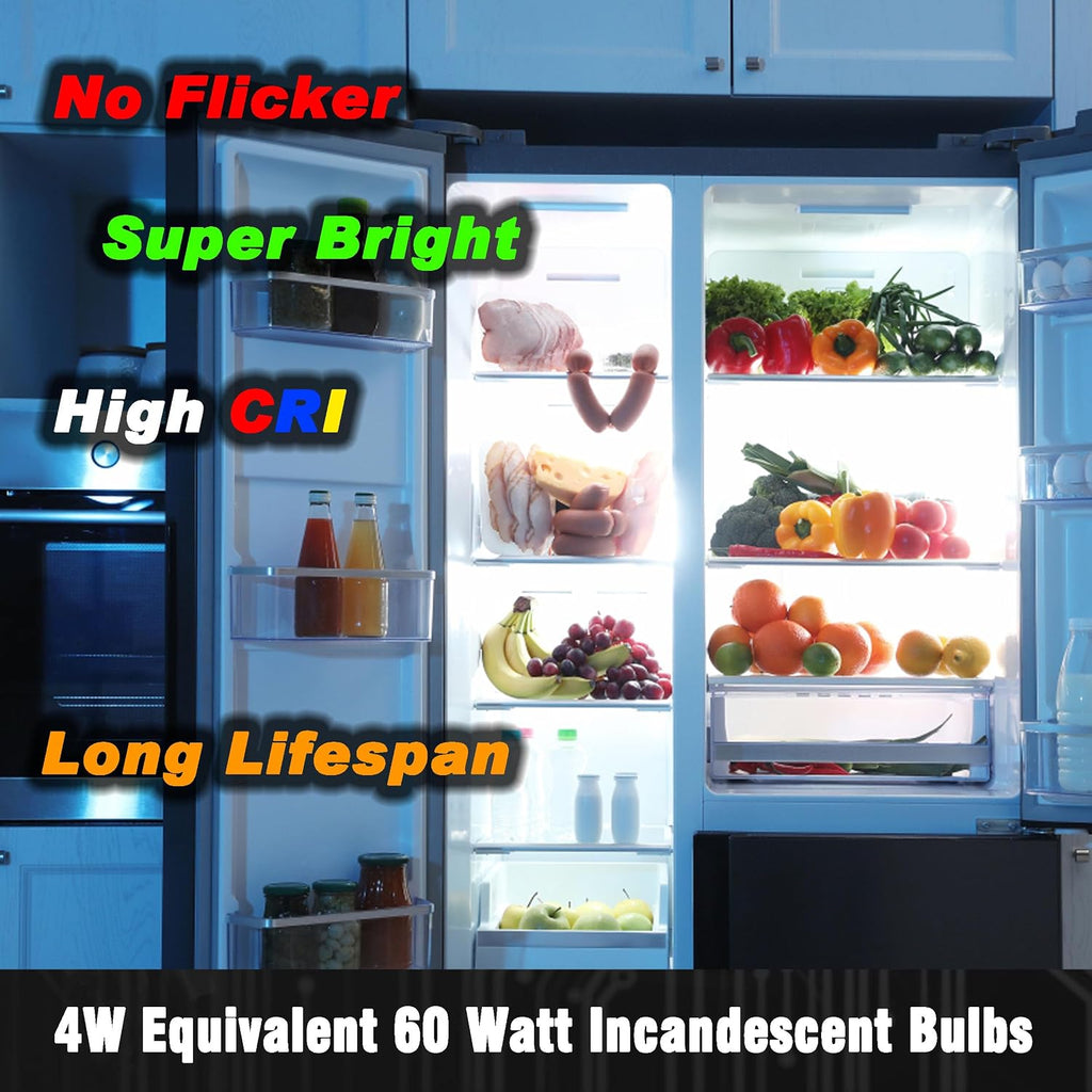 LED Refrigerator Bulb AC100-265V 3.5W E26/E27 6000K Daylight White, 1 Pack