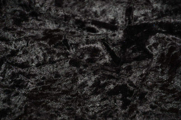 60'' Wide Stretch Panne Velvet Black Fabric By The Yard