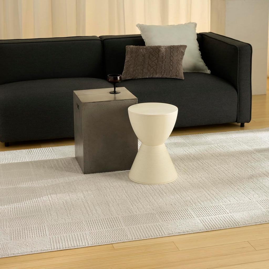 Home Nordic Ivory Area Rug - Easy Clean, Non Shedding, Bed Room, Living Room, Dining Room, Kitchen