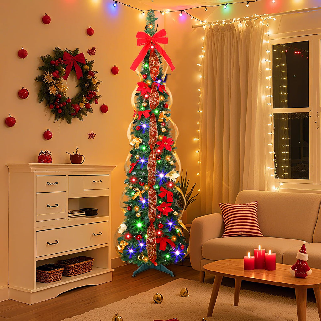 4FT Pop Up Pencil, Remote, Dual Color Lights