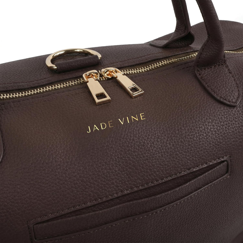 Vegan Leather Diaper Bag Tote