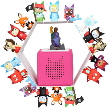 Hexagon Shape for TonieBox Storage Organizer Shelf, Magnetic TonieHolder & Tonie Display Stand for TonieBox 1/2, for