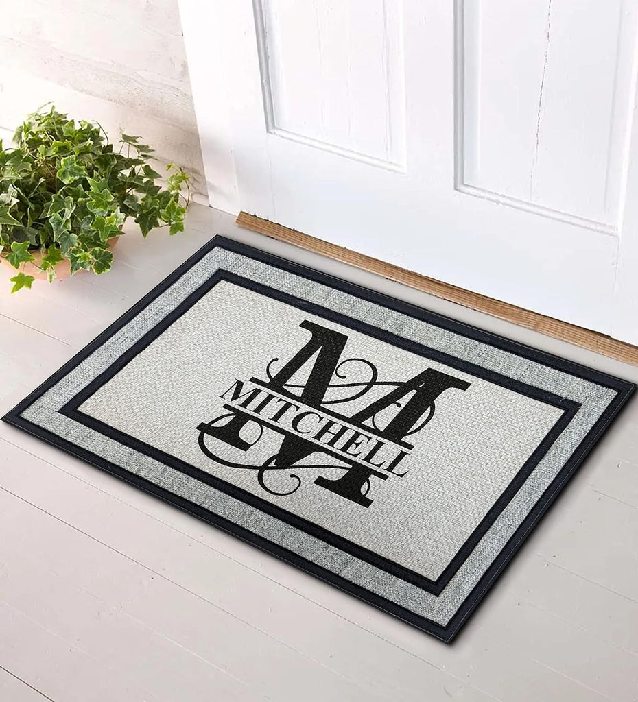 Personalized Monogram 18"x 30" Custom Doormat Door Mat for Front Door