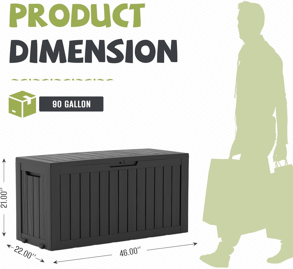 90 Gallon Outdoor Package Delivery Box with Lockable