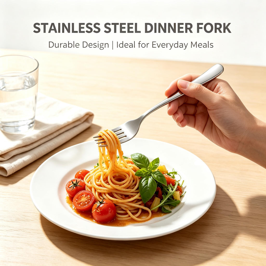 48-Piece Silverware Set for 8 with Steak Knives, Stainless Steel Flatware Set, 18/8 Food Grade Cutlery Set, Mirror