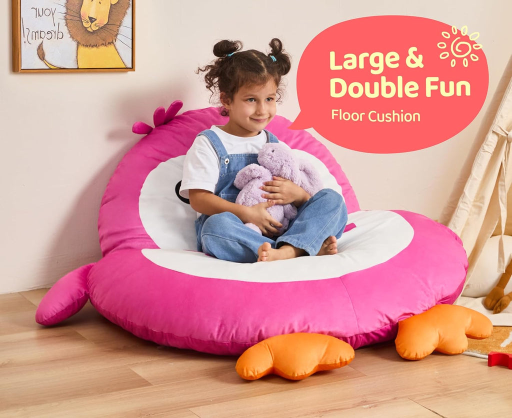 Bean Bag Chair for Kidsbean Bag Playroom Living Room Pink