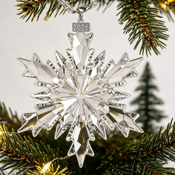 Crystal Christmas Ornaments 2026, Glass Snowflake Christmas Tree Ornaments