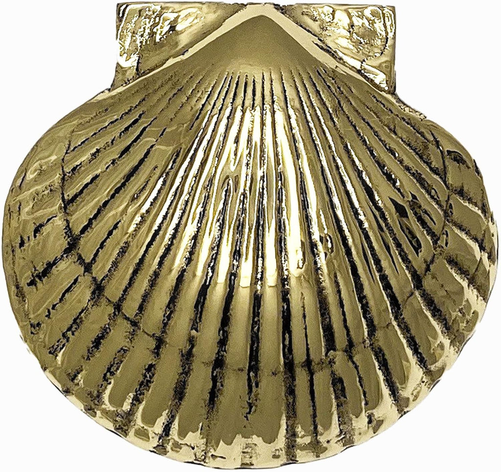 Scallop Door Knocker - Brass (Standard Size)