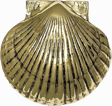 Scallop Door Knocker - Brass (Standard Size)