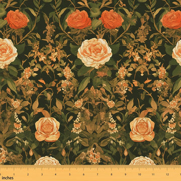 Flowers Fabric by The Yard Spring Florals Natural